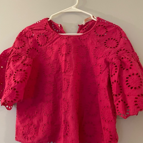 Zara lace pink top summer size S - Picture 2 of 5